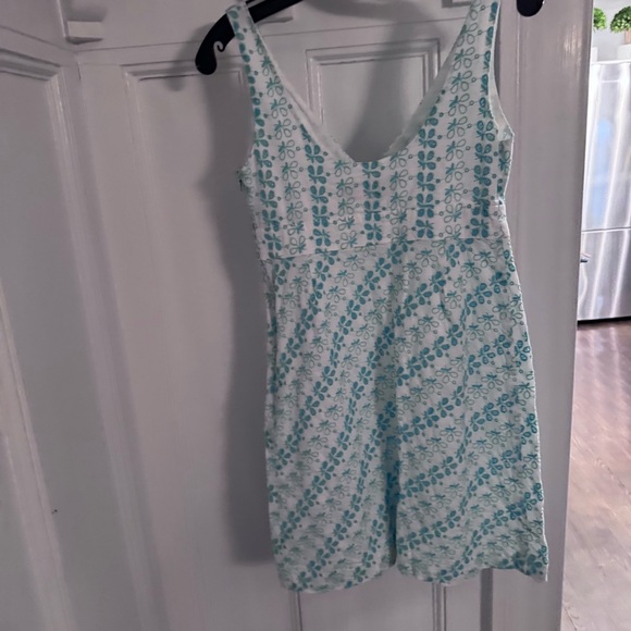 Vineyard Vines Women’s Light Green & White Eyelet Dress Size 4 - Picture 4 of 12